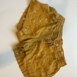 Yellow flower shorts